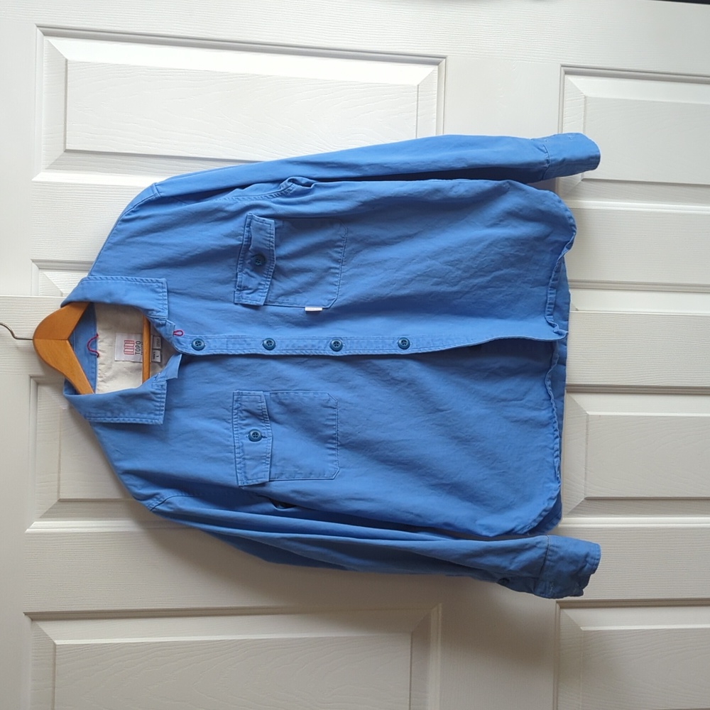 Topo Designs Light Blue Button-Down Casual Shirt